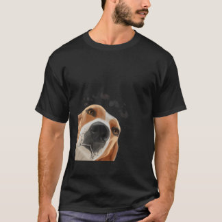 Grappig nieuwsgierig Dog Treeing Walker Coonhound T-shirt