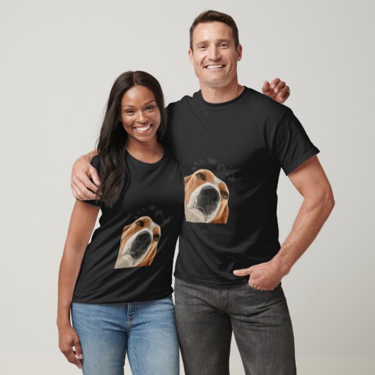 Grappig nieuwsgierig Dog Treeing Walker Coonhound T-shirt (Unisex)