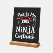 Grappig Ninja Kostuum Halloween Ontwerp_1 Acryl Bord (Hoek)