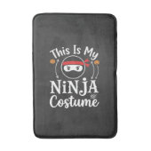 Grappig Ninja Kostuum Halloween Ontwerp_1 Badmat (Voorkant Verticaal)