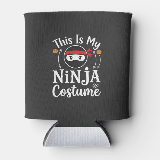 Grappig Ninja Kostuum Halloween Ontwerp_1 Blikjeskoeler (Voorkant)