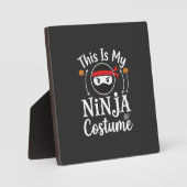 Grappig Ninja Kostuum Halloween Ontwerp_1 Fotoplaat (Voorkant)