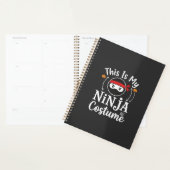 Grappig Ninja Kostuum Halloween Ontwerp_1 Planner (Display)