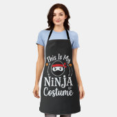 Grappig Ninja Kostuum Halloween Ontwerp_1 Schort (Gedragen)