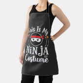 Grappig Ninja Kostuum Halloween Ontwerp_1 Schort (Insitu)