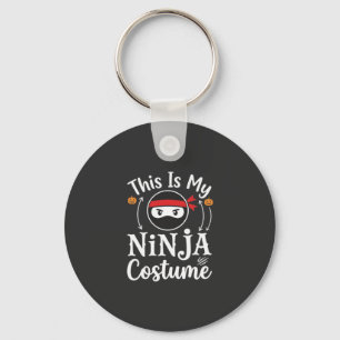 Grappig Ninja Kostuum Halloween Ontwerp_1 Sleutelhanger