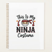 Grappig Ninja Kostuum Halloween Vector Ontwerp_1 Planner (Voorkant)