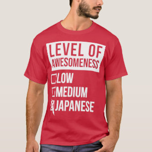 Grappig niveau van geweldig laag gemiddeld geschen t-shirt