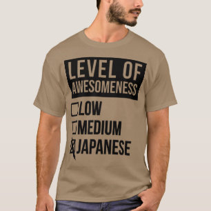 Grappig niveau van geweldig laag gemiddeld geschen t-shirt