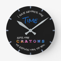 Grappig noch tijd noch krayons om zwart uit te leg