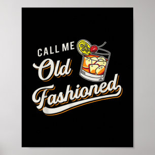 Grappig noem me ouderwetse alcoholische whisky poster