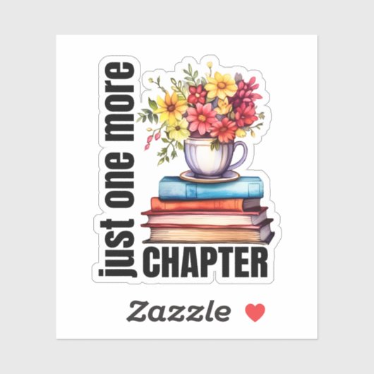 Grappig, nog een boekenliefhebber sticker (Vel)