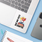 Grappig, nog een boekenliefhebber sticker (Laptop met iPhone)