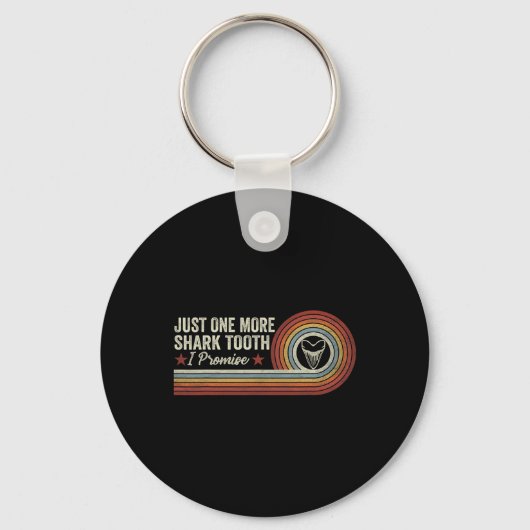 Grappig nog een haaientand, ik beloof Retro VI Sleutelhanger (Voorkant)