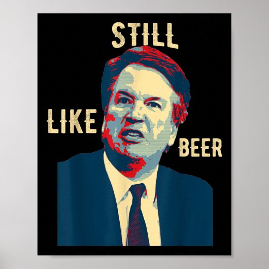 Grappig nog steeds als bier rechter team Brett Kav Poster (Voorkant)