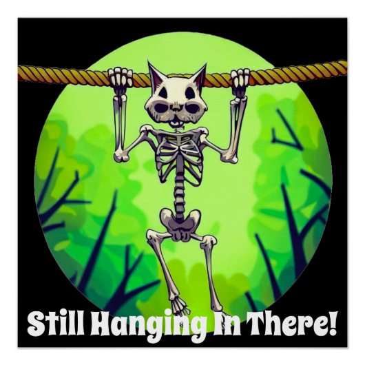 Grappig nog steeds hangen in die kat perfect poster (Voorkant)