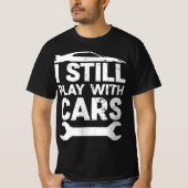 Grappig nog steeds met auto's met loopneus t-shirt (Voorkant)
