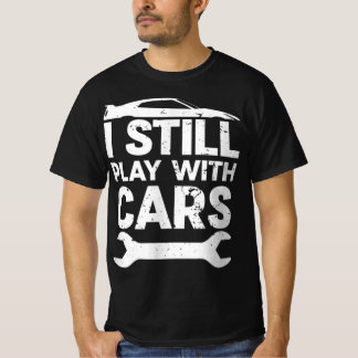 Grappig nog steeds met auto's met loopneus t-shirt