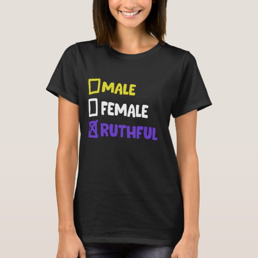 Grappig non-binair en transgender 3 t-shirt (Voorkant)