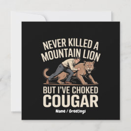 Grappig, nooit gedood Mountain Lion, maar verstikt Kaart