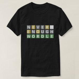 Grappig Nooit Genoeg Woord - Puzzelspel Speler T-shirt