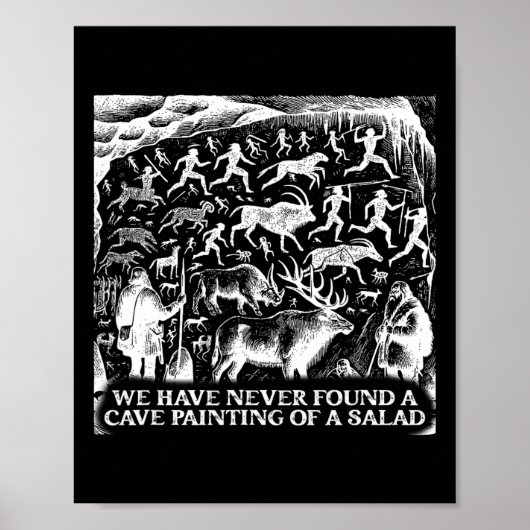 Grappig nooit gevonden een grotschildering van een poster (Voorkant)
