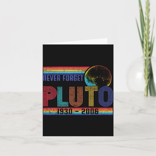 Grappig Nooit Vergeten Memoriale Ruimte Wetenschap Kaart (Voorkant)