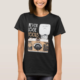 Grappig Nooit Verlies Focus Camera Fotografie Foto T-shirt