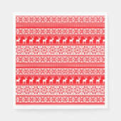 Grappig Noords lelijk kersttruienfeest Servet (Voorkant)