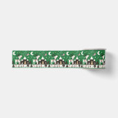 Grappig Noords Rendier Patroon Grosgrain Lint (Voorkant)