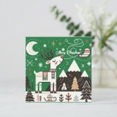 Grappig  Noords Rendier Patroon Kaart (Staand voorkant)