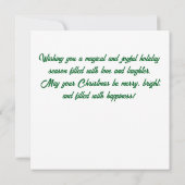 Grappig  Noords Rendier Patroon Kaart (Achterkant)