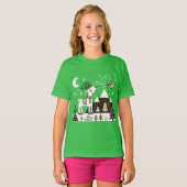 Grappig Noords Rendier Patroon T-shirt (Voorkant volledig)