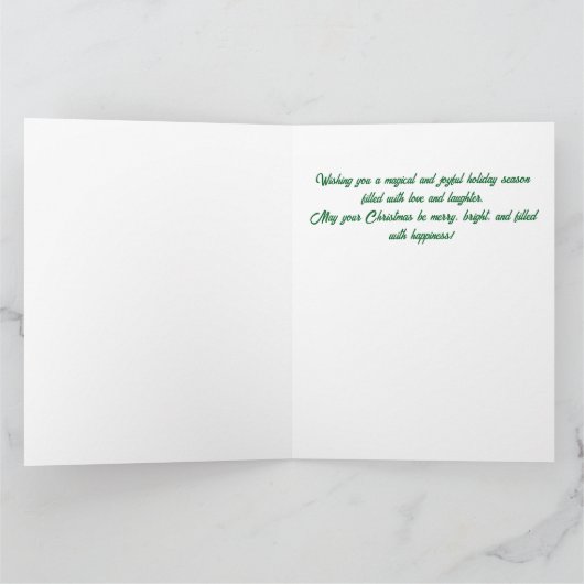 Grappig Noordse Rendierpatroon Kaart (Binnen)