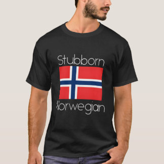 Grappig Noors Gezegde met vlag T-shirt