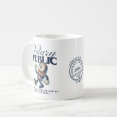 Grappig Notaris Publiek - Gecertificeerd Notaris H Koffiemok (Voorkant links)