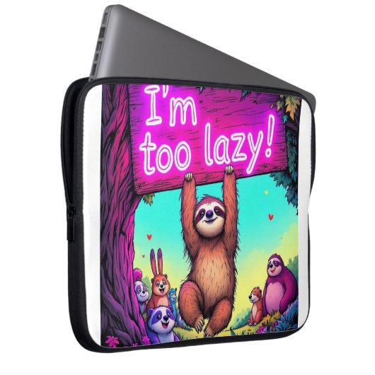Grappig notebook Hoesje Laptop Sleeve (Voorkant Rechts)