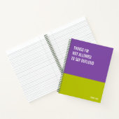 Grappig Notitieboek, Humoureus Writing Pad Journal Notitieboek (Binnen)