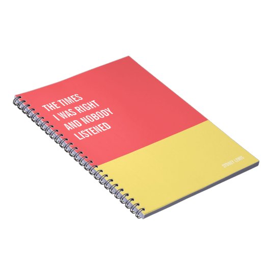 Grappig Notitieboek, Humoureus Writing Pad Journal Notitieboek (Rechterzijde)