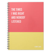 Grappig Notitieboek, Humoureus Writing Pad Journal Notitieboek (Voorkant)