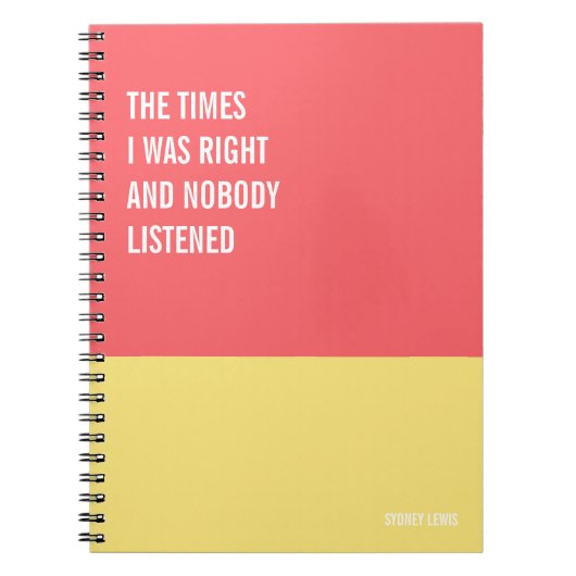 Grappig Notitieboek, Humoureus Writing Pad Journal Notitieboek (Voorkant)