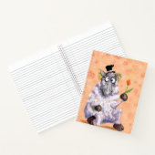 Grappig Notitieboek Romatic Ram met Flower (Binnen)