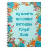 Grappig Notitieboek voor vergeetachtige mensen cad (Voorkant)