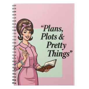 Grappig Notitieboek voor Vrouwen - Retro Feminist