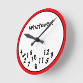 Grappig Novelty, ongeacht de van de Tijd Ronde Klok (Hoek)