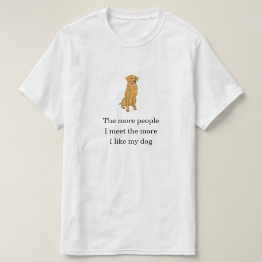 Grappig Novelty Women is hoe meer ik van MIJN DOG  T-shirt (Design voorkant)