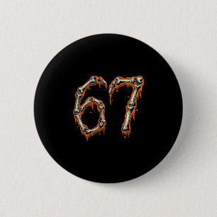 Grappig Nummer 6 67 Meme Kostuum Matching Groep Ha Ronde Button 5,7 Cm