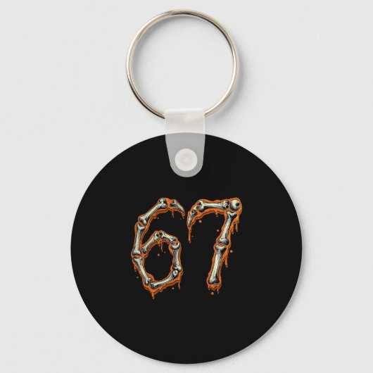 Grappig nummer 6 67 Meme Kostuum Matching Groep Ha Sleutelhanger (Voorkant)