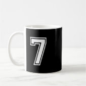Grappig Nummer 7 67 Meme Kostuum Matching Groep Za Koffiemok (Links)