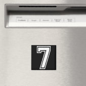 Grappig nummer 7 67 Meme Kostuum Matching Groepsha Magneet (Insitu (Vaatwasser))